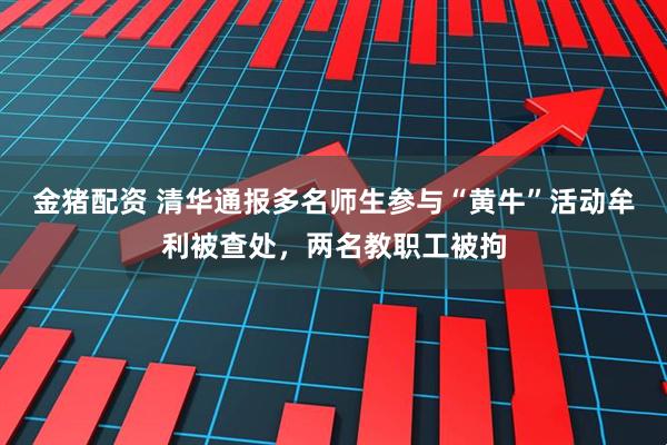 金猪配资 清华通报多名师生参与“黄牛”活动牟利被查处，两名教职工被拘