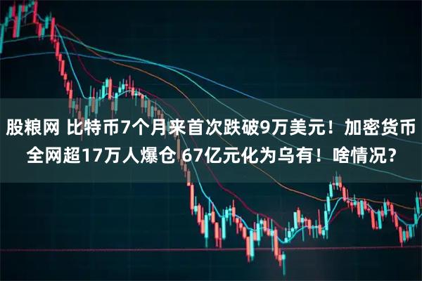 股粮网 比特币7个月来首次跌破9万美元！加密货币全网超17万人爆仓 67亿元化为乌有！啥情况？