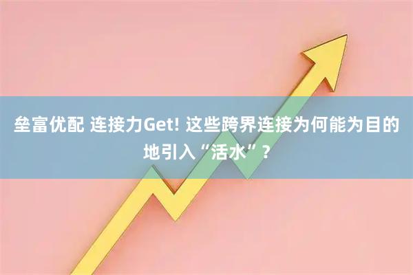 垒富优配 连接力Get! 这些跨界连接为何能为目的地引入“活水”?